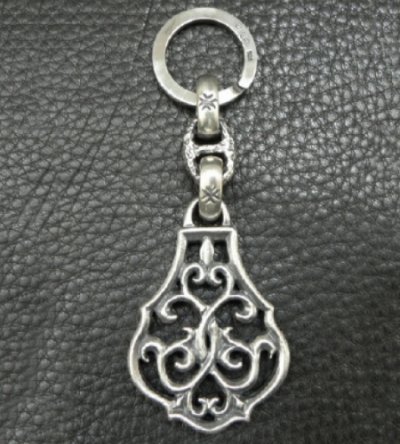 Photo2: Half Size Arabesque With H.W.O Maltese Cross H.W.O, Chiseled Anchor Chain & Key Ring