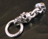 Skull Link Wallet Ring