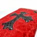 Photo8: Crocodile Flank Cross Inlay Elephant Wallet