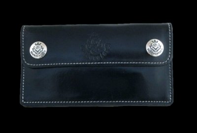 Photo1: Atelier Mark Long Wallet Early model (Black)