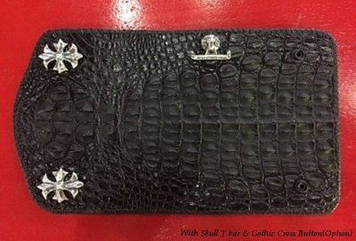 Photo3: Crocodile Head Long Wallet