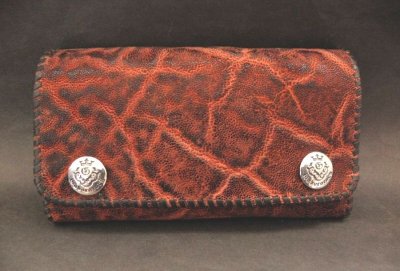 Photo2: Elephant Long Wallet (Bark Vintage)