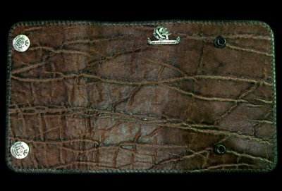 Photo1: Elephant Long Wallet (Bark Vintage)