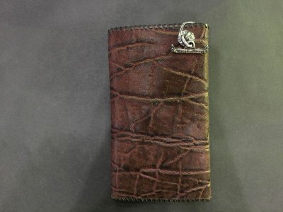 Photo3: Elephant Long Wallet (Bark Vintage)