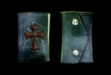 Stingray Traditional Cross Inlay Buffalo Long Wallet