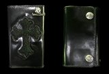 Stingray Cross Inlay Buffalo Long Wallet