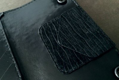 Photo4: Stingray G&Crown Inlay Hippo Long Wallet