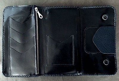 Photo2: Frog G&Crown Inlay Buffalo Long Wallet