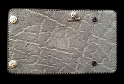 Photo1: Elephant Plain Long Wallet (Gray)