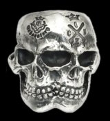 Xconz Collaboration Double Face Medium Lage Skull Ring