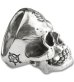 Photo4: Xconz Collaboration Double Face Medium Lage Skull Ring