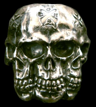 Photo1: Xconz collaboration 4 Face Skull Ring