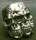 Photo4: Xconz collaboration 4 Face Skull Ring