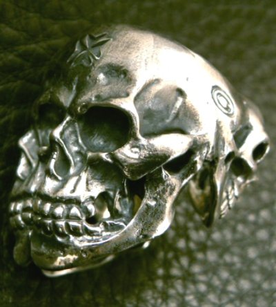 Photo2: Xconz collaboration 4 Face Skull Ring