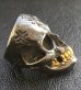 Photo5: Xconz Collaboration 18k Gold Teeth Large Skull Ring 3rd generation