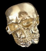 Xconz Collaboration Gold Double Face Medium Lage Skull Ring