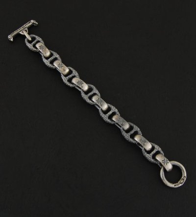 Photo5: H.W.O & Chiseled Anchor Links Bracelet