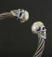 Photo5: Skull Cable Wire Bangle (5)