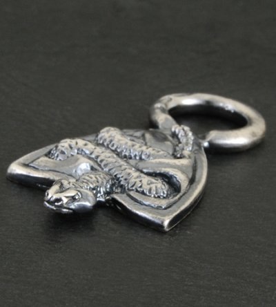 Photo4: Medium Snake Belt Tip Pendant