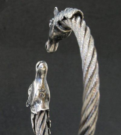 Photo5: Horse Cable Wire Bangle