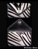 Hair-On Skin(Zebra) Card Case