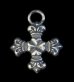 Photo1: Quarter 4 Heart Crown Short Cross Pendant (1)