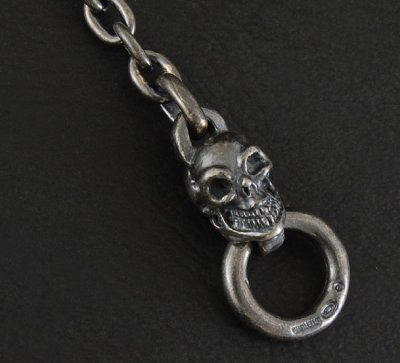 Photo5: Quarter Skull Quarter Chain Bracelet