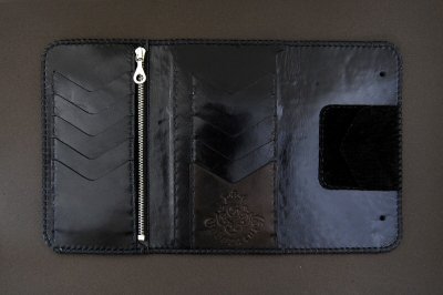 Photo3: Stingray G&Crown Inlay Hippo Long Wallet