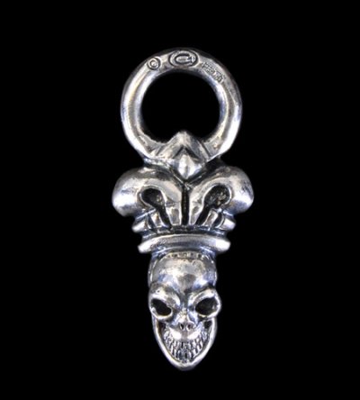 Photo1: Skull & Crown Pendant