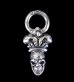 Photo1: Skull & Crown Pendant (1)