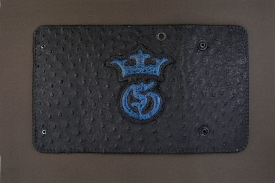 Photo4: Frog G&Crown Inlay Ostrich Long Wallet