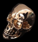 10k Gold Large Skull Ring with Jaw