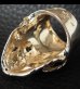 Photo10: 10k Gold Large Skull Ring with Jaw