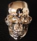 Photo9: 10k Gold Large Skull Ring with Jaw