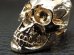 Photo5: 10k Gold Large Skull Ring with Jaw