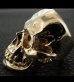 Photo3: 10k Gold Large Skull Ring with Jaw