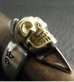 Photo15: 18k Gold Skull with Spike Ring