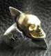 Photo5: 18k Gold Skull with Spike Ring