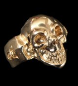 Gold Single Skull Ring