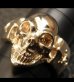 Photo12: Gold Single Skull Ring