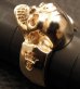 Photo10: Gold Single Skull Ring