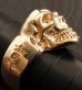 Photo8: Gold Single Skull Ring