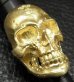 Photo10: Gold Large Skull H,W,O Ring [Pure Gold Color Finish]