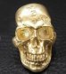 Photo8: Gold Large Skull H,W,O Ring [Pure Gold Color Finish]