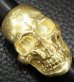 Photo17: Gold Large Skull H,W,O Ring [Pure Gold Color Finish]