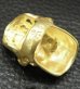 Photo12: Gold Large Skull H,W,O Ring [Pure Gold Color Finish]