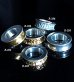 Photo11: Pure Gold Wrap 10 x 6mm Wide Bolo Neck Smooth Reel Ring [R-192]