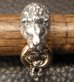 Photo10: 18k Gold Ring With Quarter Lion Triangle Wire Bangle Ring