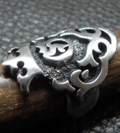 Photo2: Large Raised Beast Ring