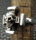 Photo5: Quarter Skull On Square Hammer Cross Ring